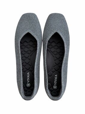 VIVAIA Margot Square Toe V-Cut Flats Size 40.5 US 9-9.5